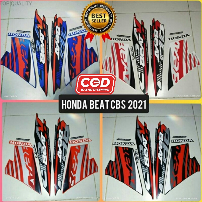 Stiker sticker striping Motor Honda Beat cbs 2021