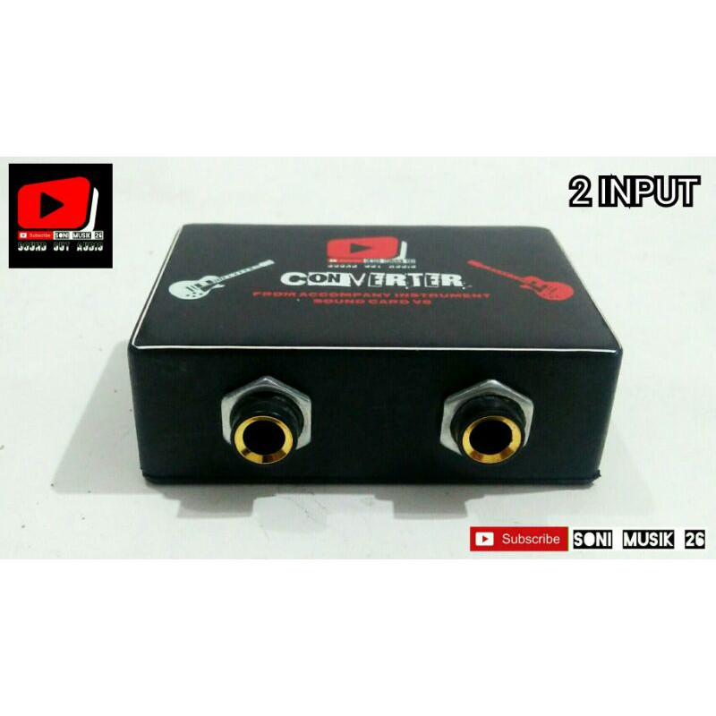 Converter Soundcard V8 - 2 Input High Quality (Converter Soundcard V8 Pasif)