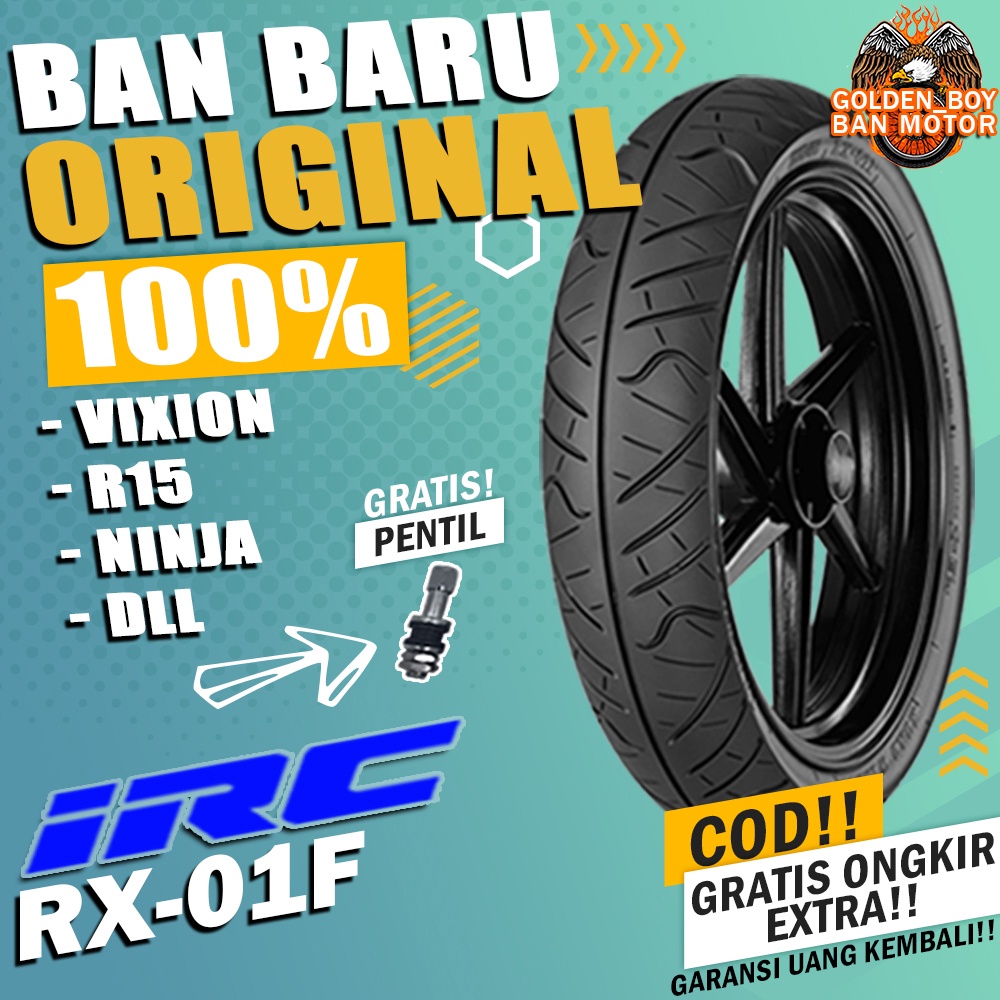 ban motor tubles irc rx01f rx01r ring 17 tubles sepasang paket ban motor depan belakang bebek moge s