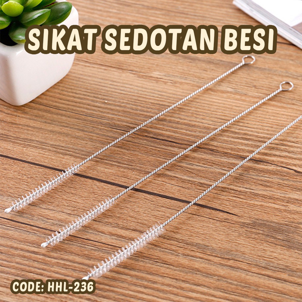 Sikat Sedotan Stainless - Sikat pembersih sedotan