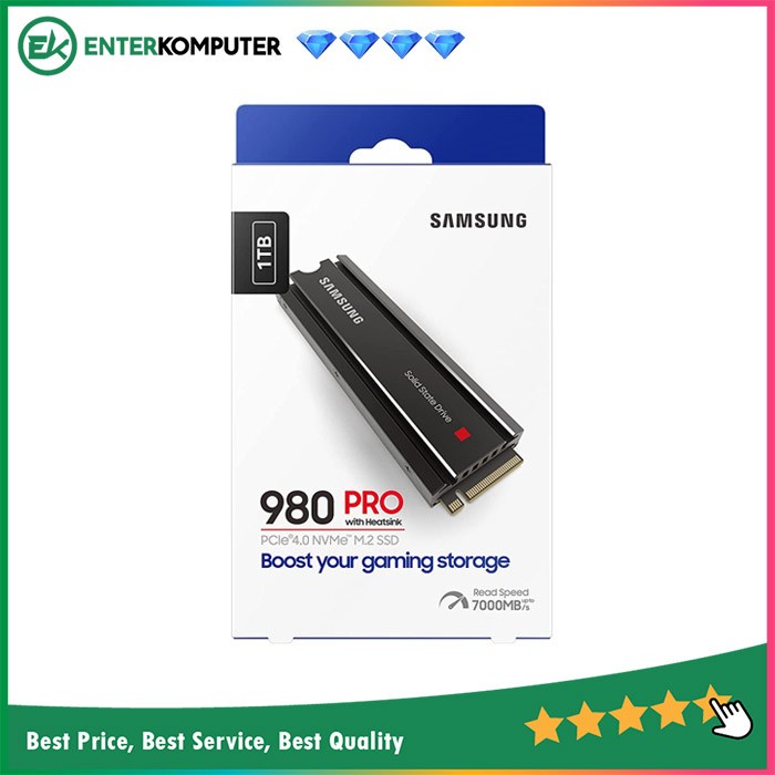 Samsung SSD 980 PRO M.2 PCIe Gen4 x4 1TB MZ-V8P1T0CW with Heatsink