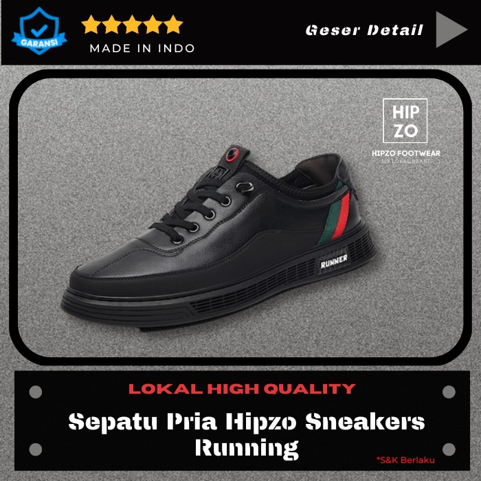 Sepatu Pria Hipzo Sneakers Running Kerja Shoes sepatu casual sep