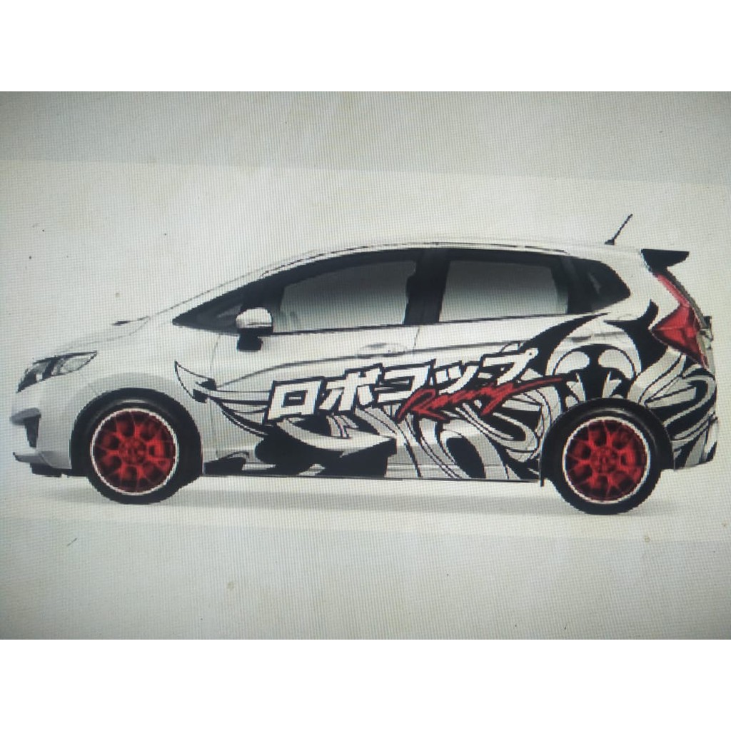 sticker cutting tribal mobil jazz agya ayla brio veloz dll