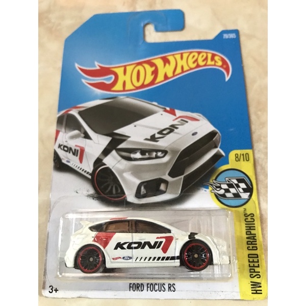 Hot Wheels Ford Focus RS Koni putih