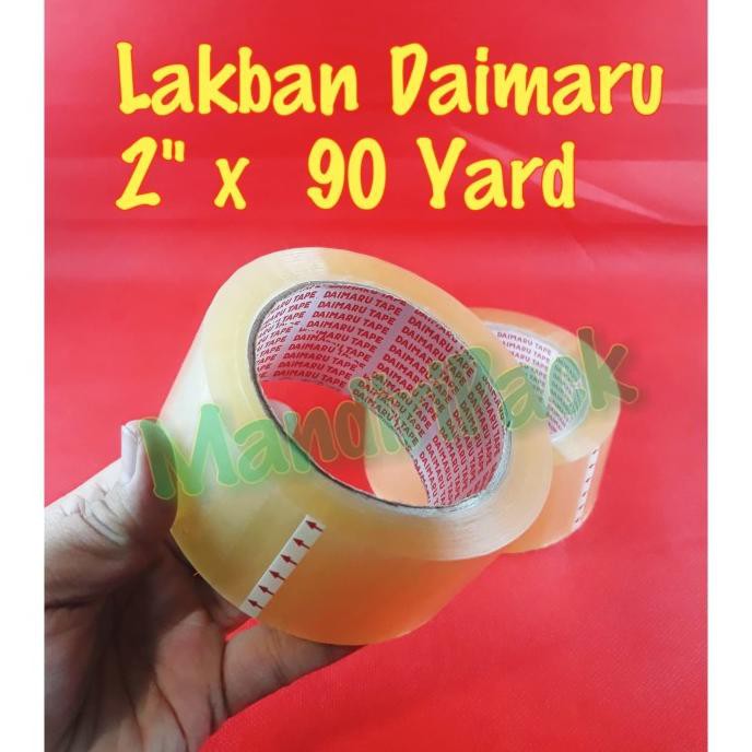 

Lakban Daimaru 2" (2 Inch) Bening 90 Yard Kode 1196