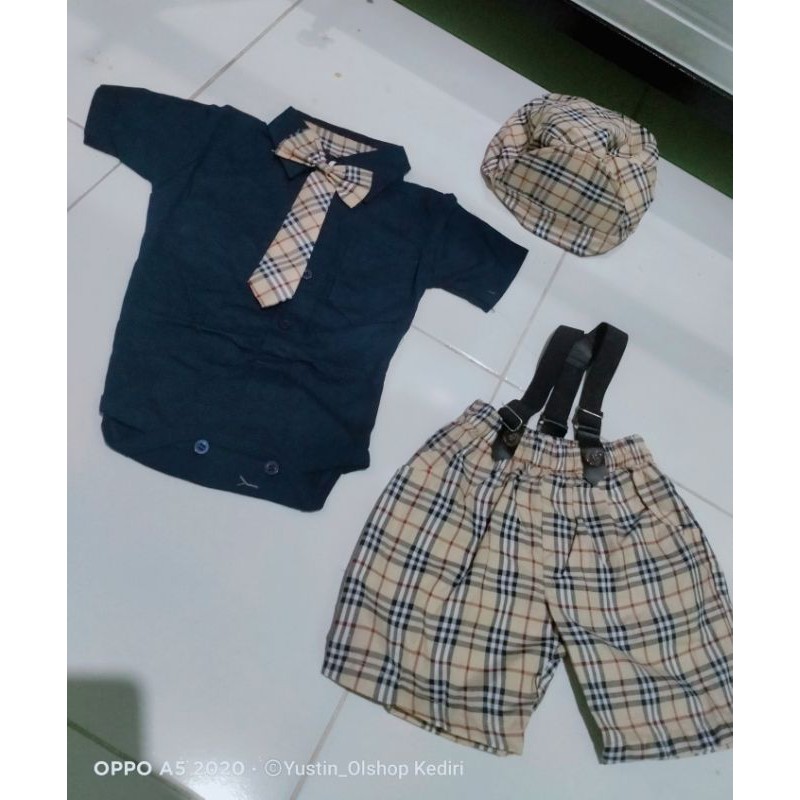 Setelan jumper bayi usia 0-8 bulan