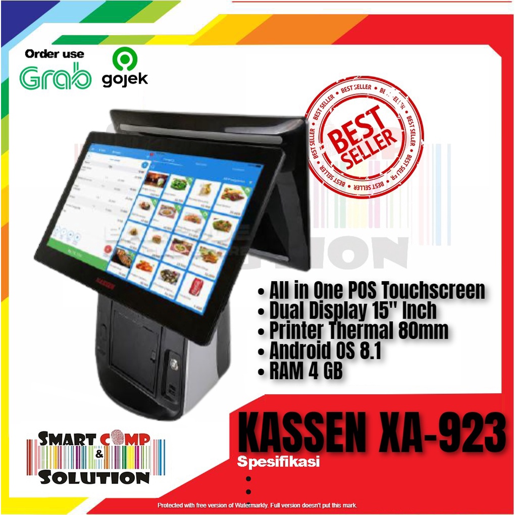 Mesin Kasir Kassen XA-923 TouchScreen Printer Thermal 80mm - POS XA923