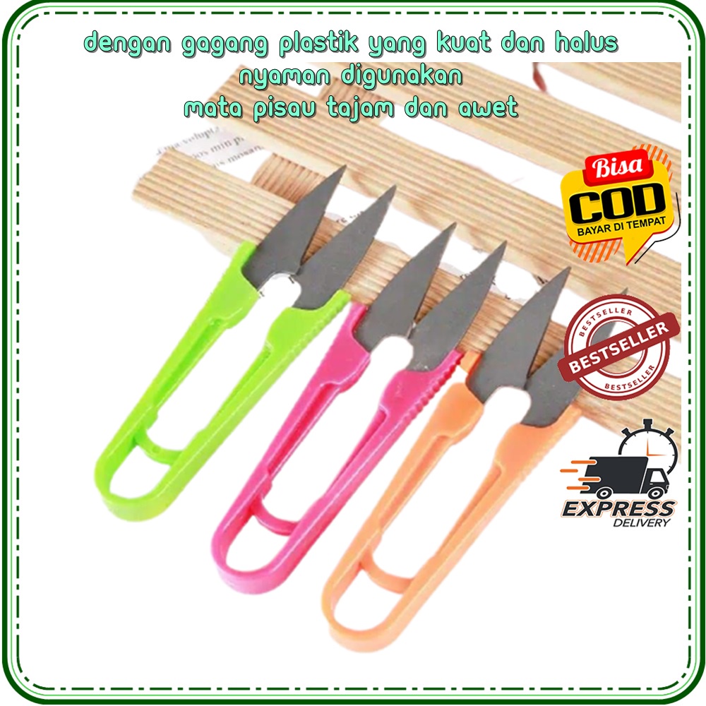 

Gunting Mini Tajam Pemotong Benang Jahit Cekris Alat Potong Kain Bahan / Gunting Cekris Untuk Jait