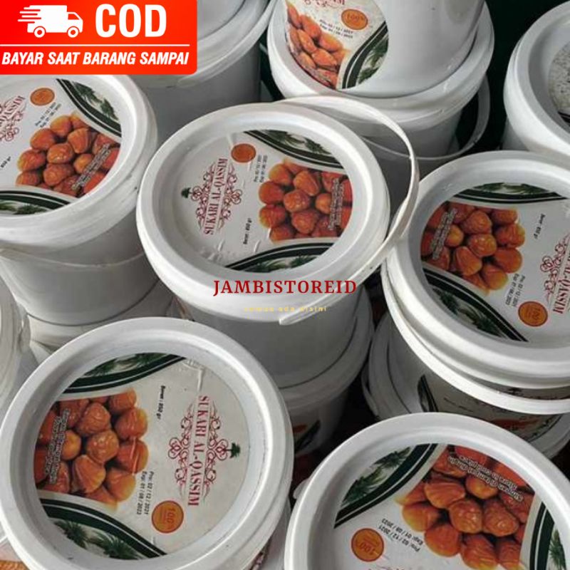 

(JAMBISTOREID) JAMBI LANGSUNG KIRIM Buah Kurma Sukari Al Qassim 850gram Ember Original Asli JAMBI Parcel Lebaran Ramadhan Bulan Puasa