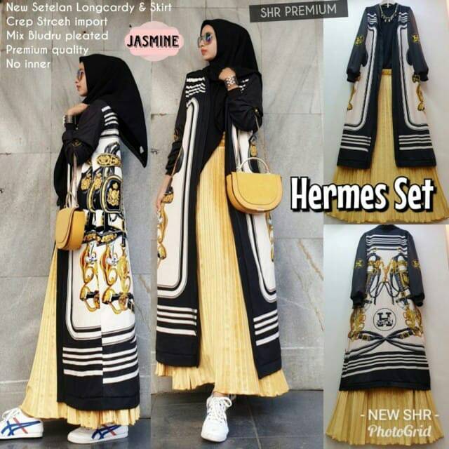 JK Hermes set II/setelan wanita terbaru/terlaris