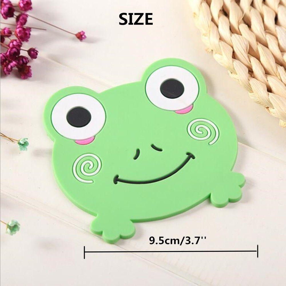 Solighter Silicone Coaster Cute Pad Hewan Aksesoris Dapur