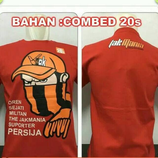 Kaos distro persija - kaos merah persija - kaos pecinta persija