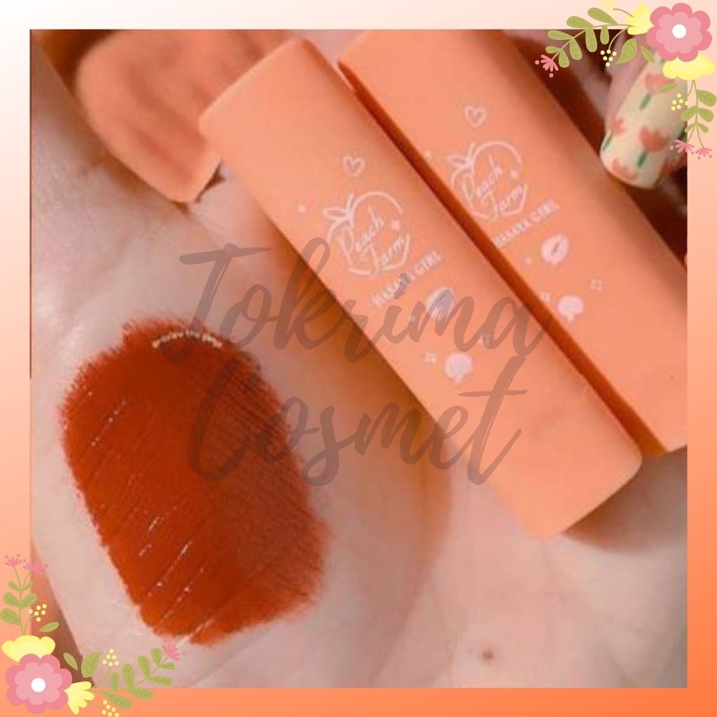 [6PCS] HASAYA GIRL MINI LIPSTICK PEACH FARM SERIES (dapat 1 set + kaca) / TOKRIMACOSMET