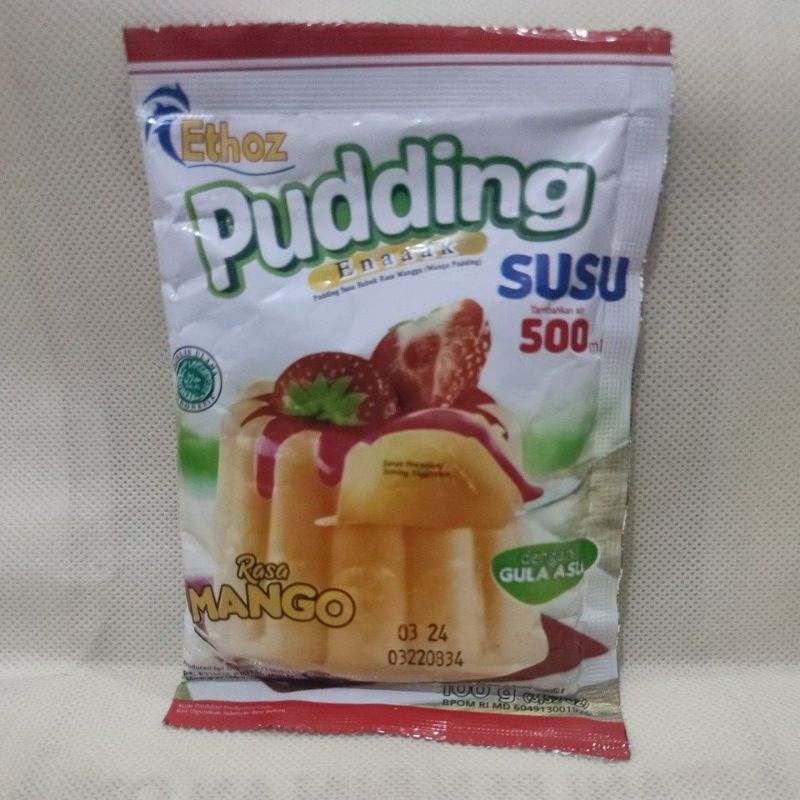 

Ethoz Pudding Susu Rasa Mangga 100g 100 gram enaaak dengan gula asli