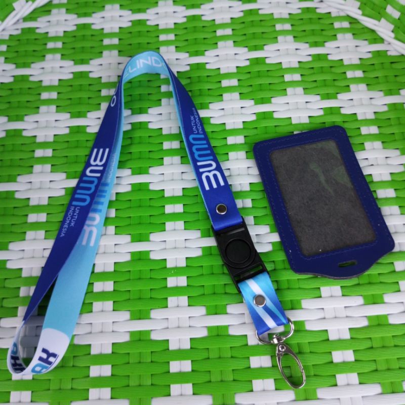 

Tali ID Card BUMN Pelindo / Tali Lanyard Bisa Satuan Bonus 1Pcs Holder Kulit