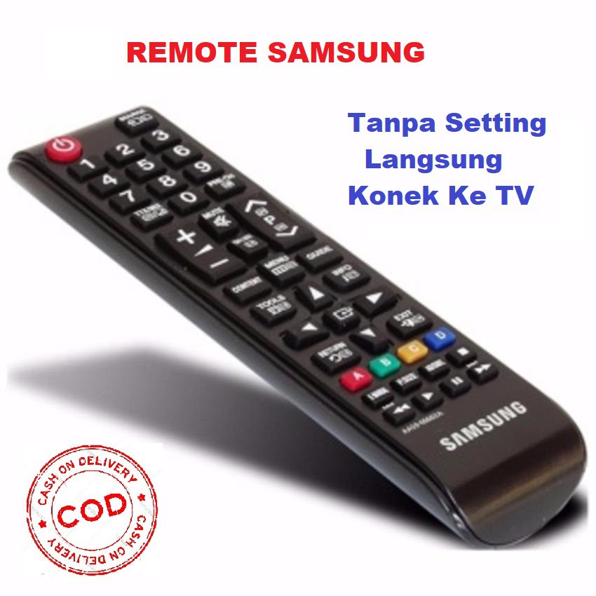 Remote Remot TV SAMSUNG LCD LED Gratis Baterai Langsung Konek Ke TV_MGM27