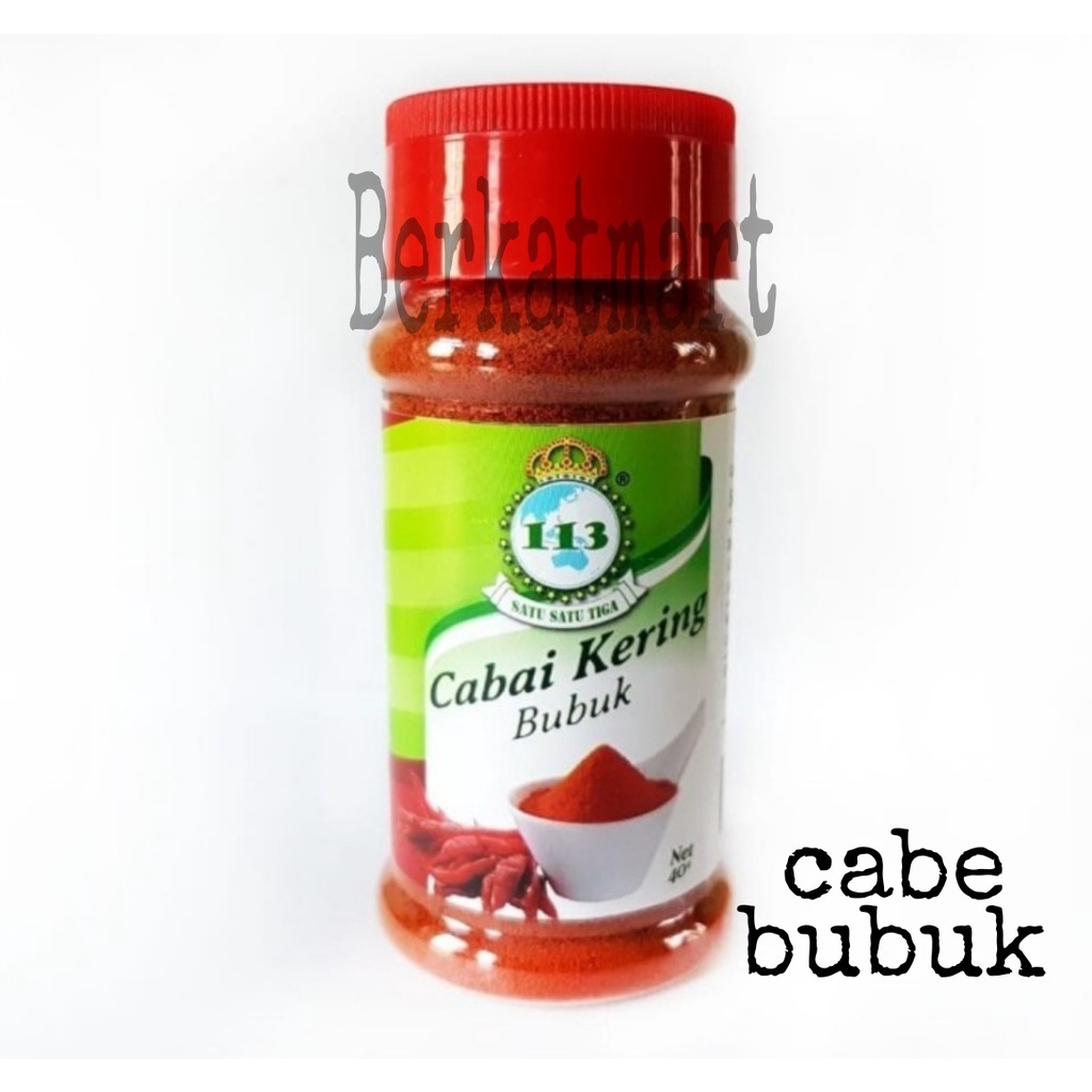 Bumbu Masak 113 Cabai Kering Bubuk Satu Satu Tiga 40 gr