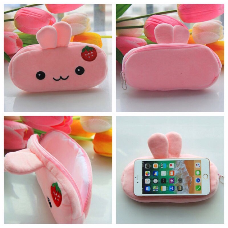 

Pena Case Karakter Pounch Canvas Bulu Halus Tempat Pensil Sekolah Lucu Aesthetic