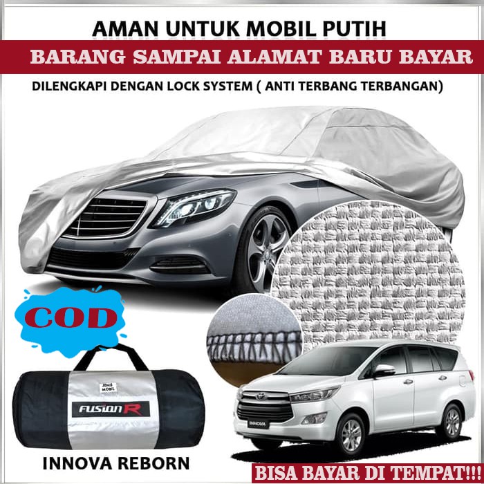 COVER MOBIL INNOVA REBORN / SARUNG MOBIL INNOVA REBORN MEREK FUSION R ORIGINAL/ COVER MOBIL OUTDOOR