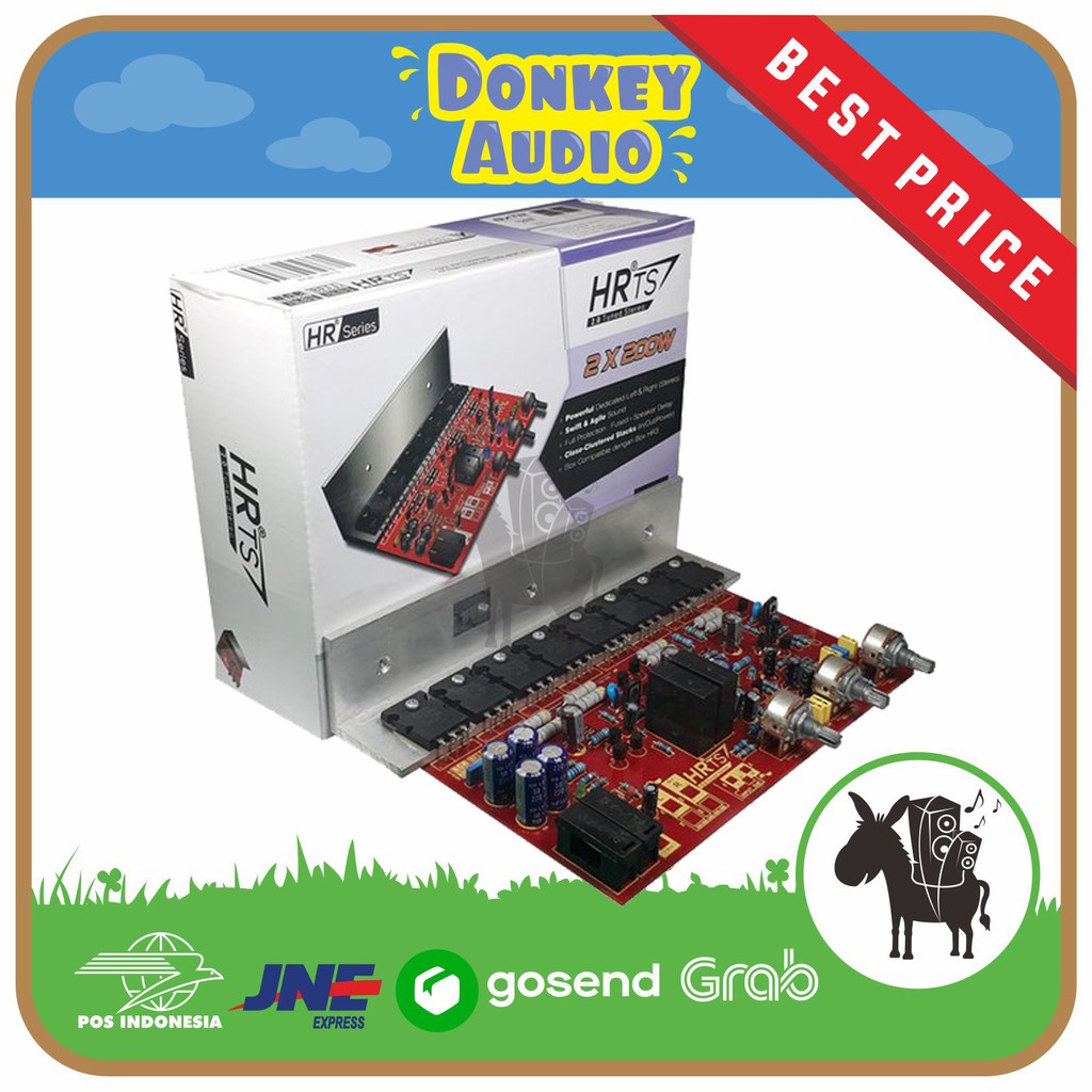 KIT AMPLIFIER POWER ACTIVE AKTIF HRTS 2.0 2x400W 400W TUNED STEREO POWER AMPLIFIER BELL BGR