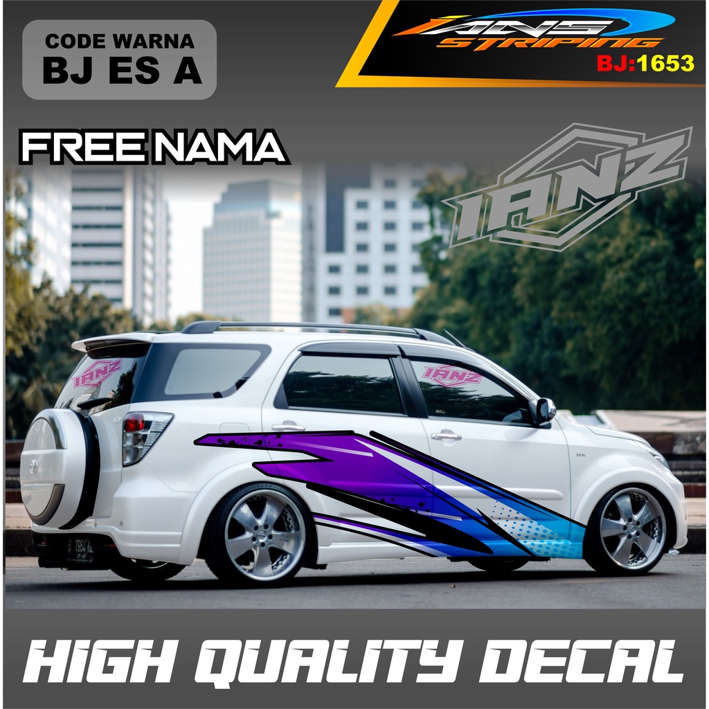 STIKER VARIASI MOBIL TERIOS TERMURAH / VARIASI STICKER DECAL MOBIL AVANZA XENIA INNOVA / STIKER MOBIL GRAND LIVINA