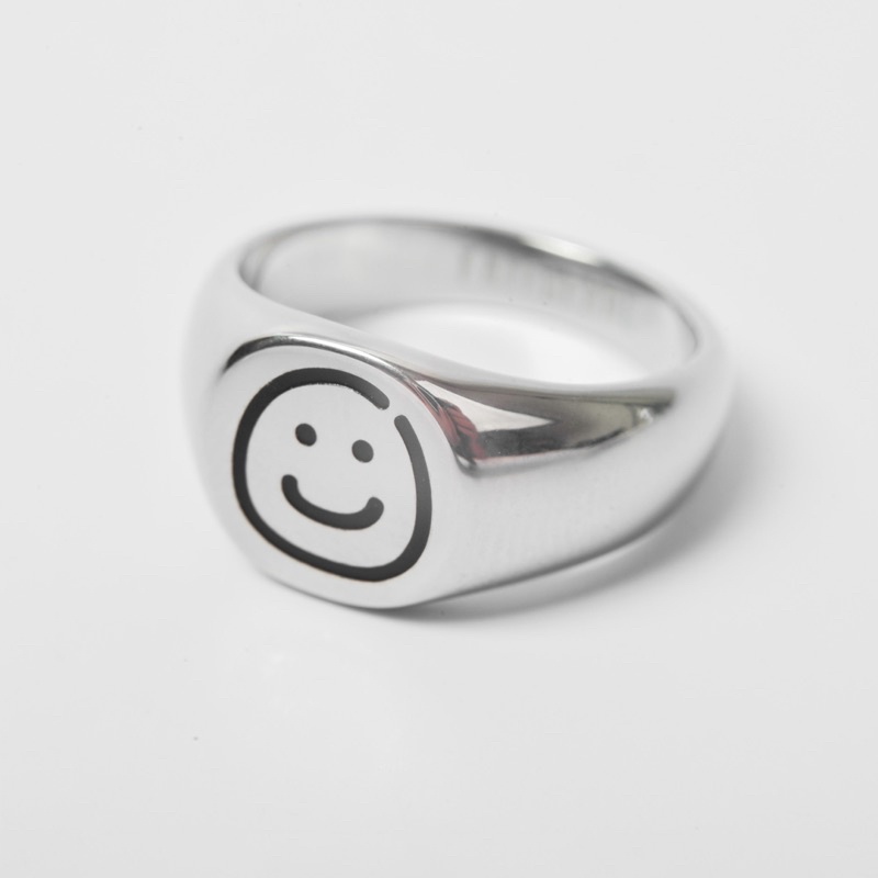 FF SIGNET RING (SMILEY - SADDEY)