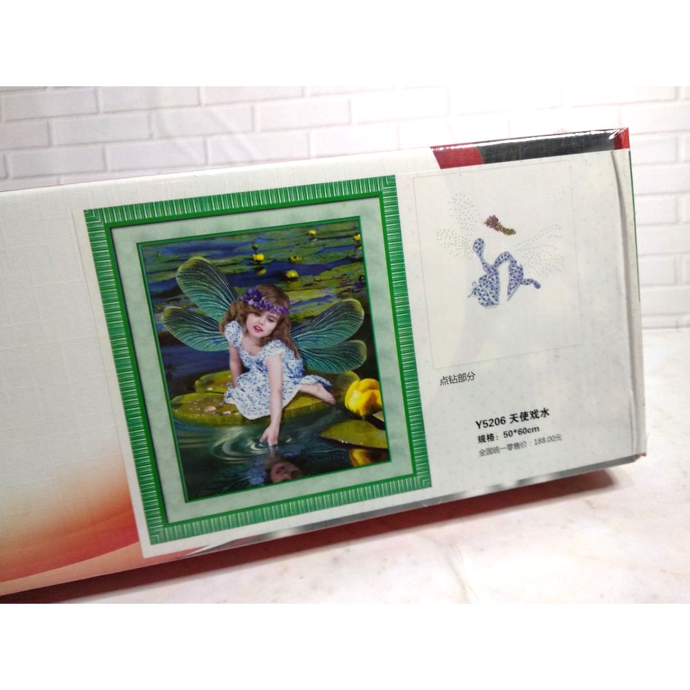 Paket DIY Craft Diamond Painting Y5206 Fairy Girl Peri Malaikat Angel