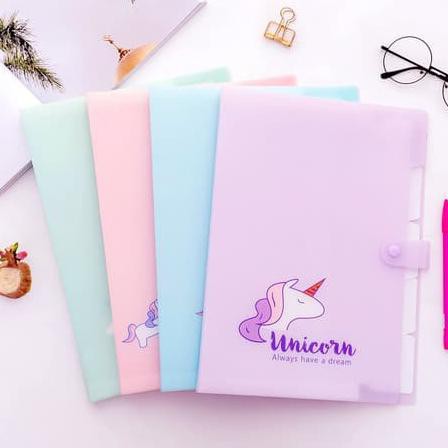 

Map Folder Unicorn A4 5 Layer/Slot Tempat Kertas Dokumen Hijau