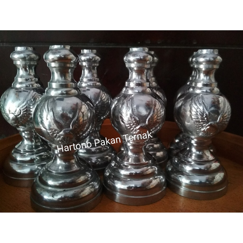PION SANGKAR BURUNG LOVEBIRD STAINLESS POLOS