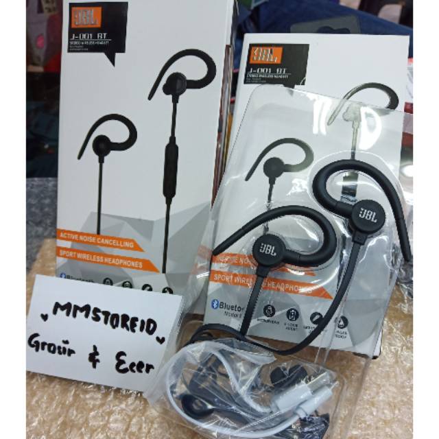 HEADSET HANDSFREE EARPHONE BLUETOOTH JBL J-001 GOOD QUALITY / HEADSET WIRELESS JBL J 001