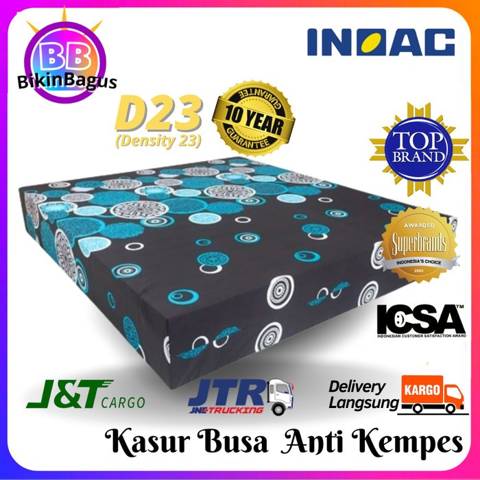 Promo Kasur Busa 140x200x30 Luas Empuk Anti Kempes Garansi 10 Th INOAC Matras Inoac