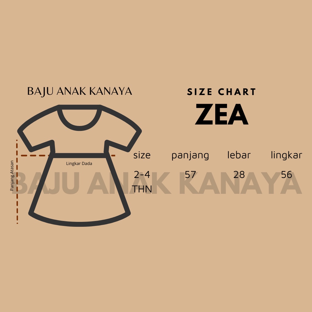 2-4TH KAOS ANAK PEREMPUAN ZEA ATASAN ANAK PEREMPUAN KAOS KNIT ANAK (ALL SIZE)