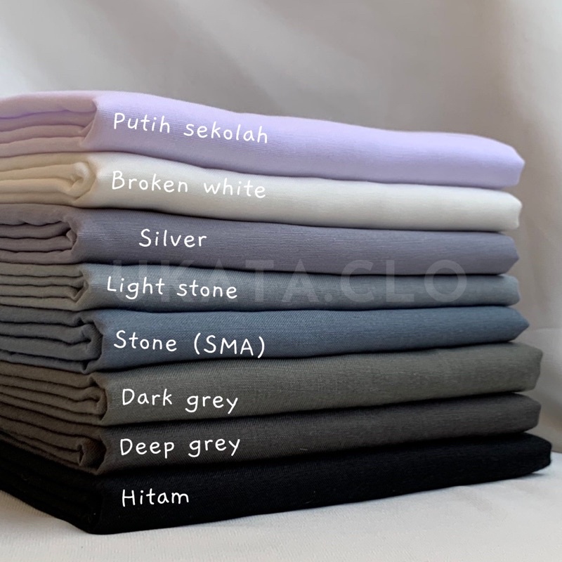 Paris Premium Kerudung Segi Empat Basic Jahit Tepi | READY STOCK-2