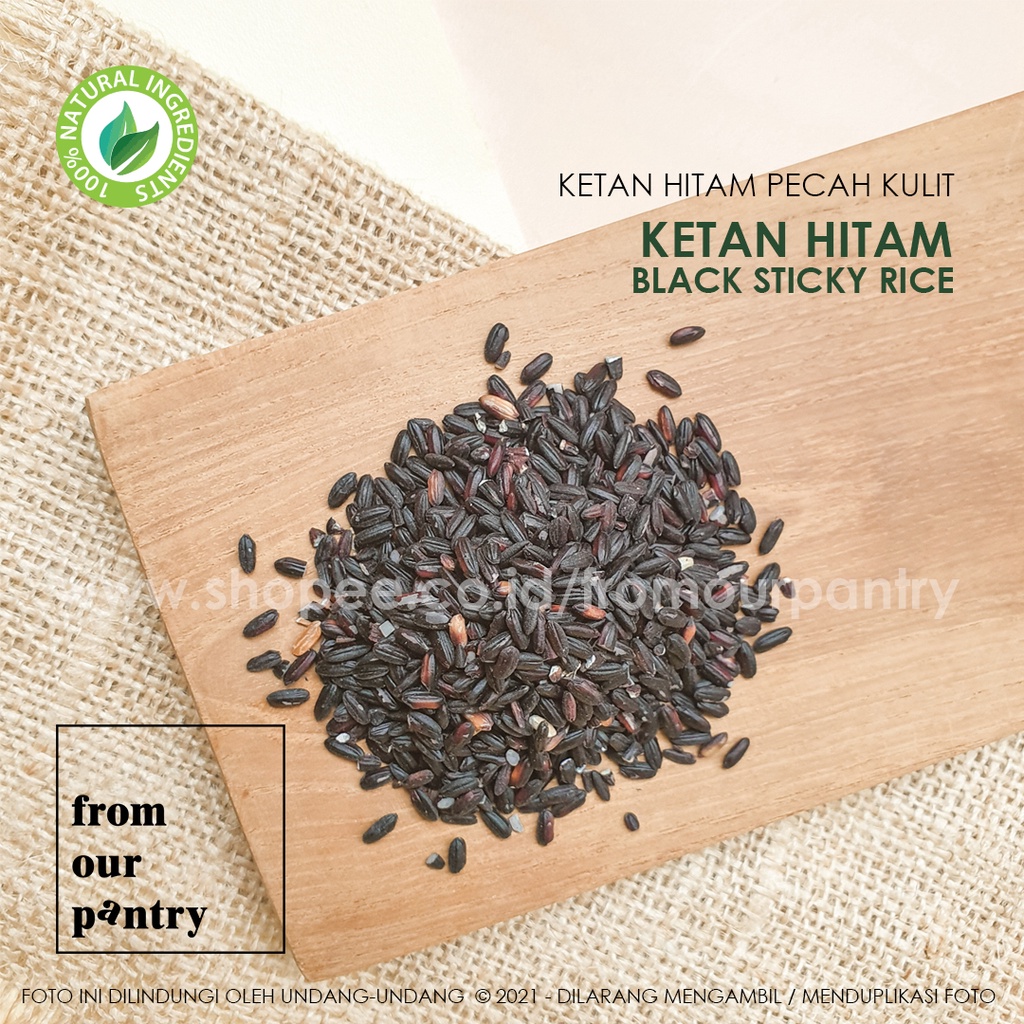 

500gr Ketan Hitam Serat Tinggi Black Sticky Rice Whole Grain