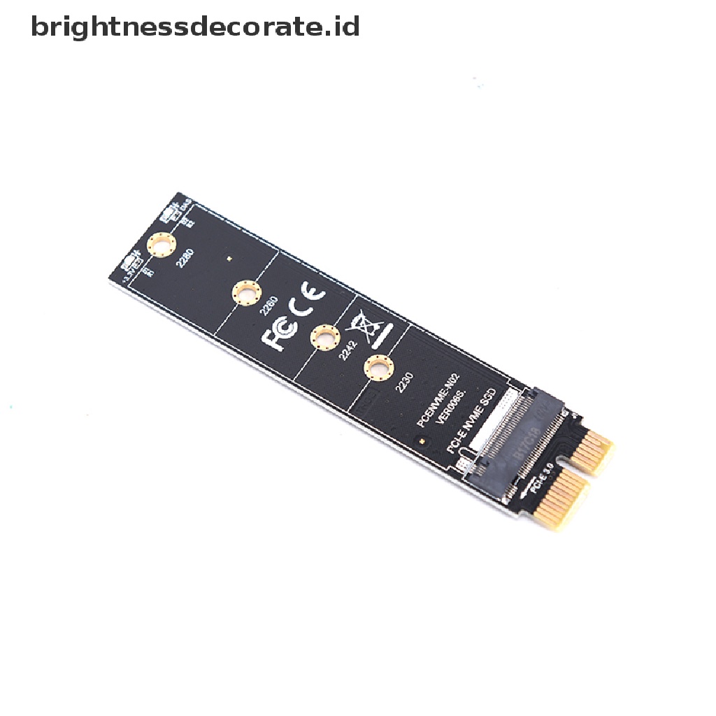 [birth] Pcie To M2 Adapter Nvme Ssd M2 Pcie X1 Raiser Pci-E Pci Express M Key Connector [ID]