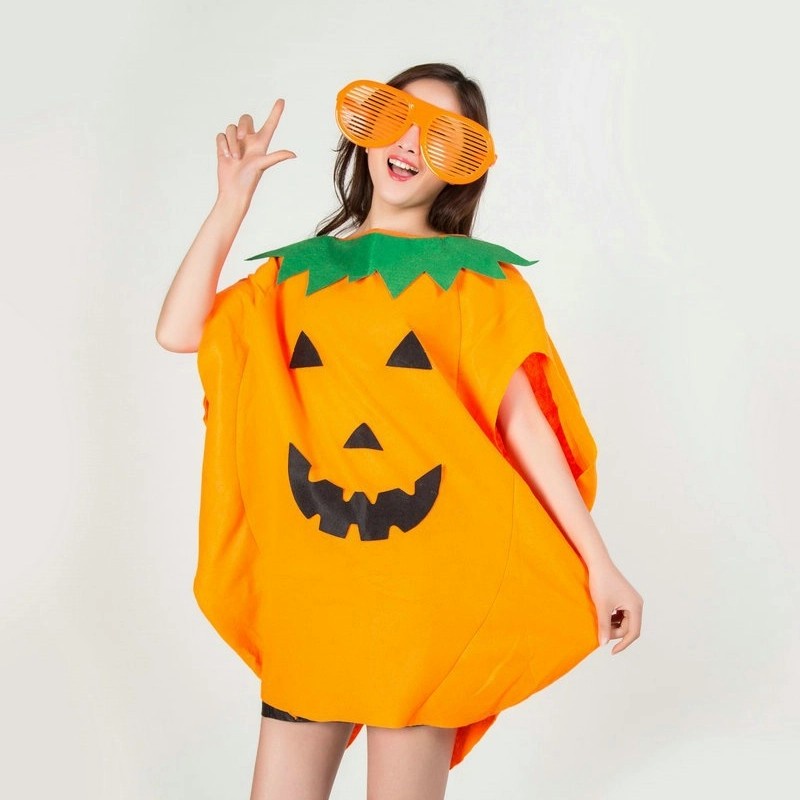 Kostum Labu Halloween Anak dan Dewasa Cosplay Pumpkin Haloween