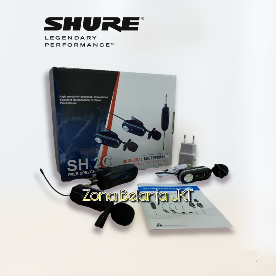 Microphone - Mic Wireless Clip On Imam Presentasi SHURE 2C Mic imam Mic Presentasi Mic Shure 2 Clip on