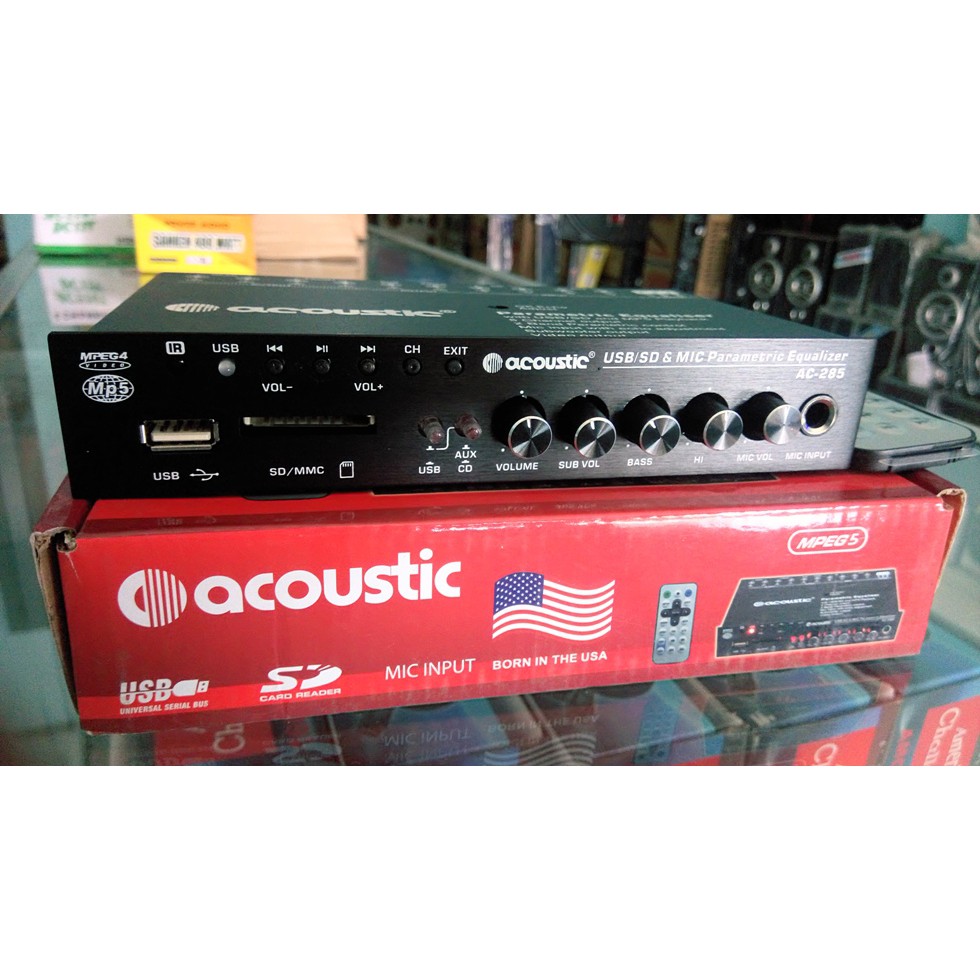 EQUALIZER/pre amp ACOUSTIC MOBIL MP3/MP4/MP5 langsung out video