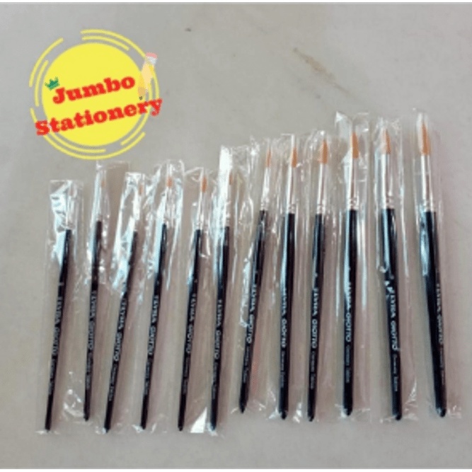 Kuas Lukis Lyra Bulat - Taklon Art Round Brush Lyra No. 06