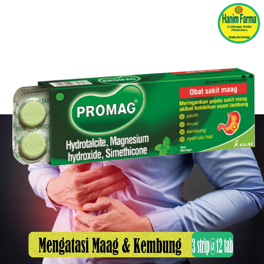 

Promag mengatasi Maag & Kembung, 3 strip@box
