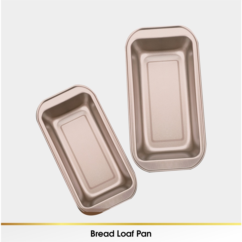 Cetakan Loyang Kue Roti Loaf Pan Press Tanpa Sambungan Premium Anti Lengket Non Stick Carbon Steel 19/25 cm