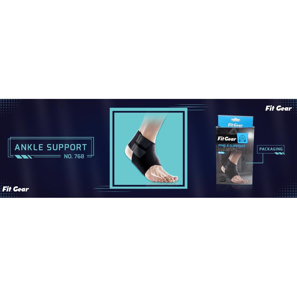 Ankle Support / Pelindung / Penyangga engkel kaki Fit Gear NO 768 – Ankle Support &amp; Knee Support