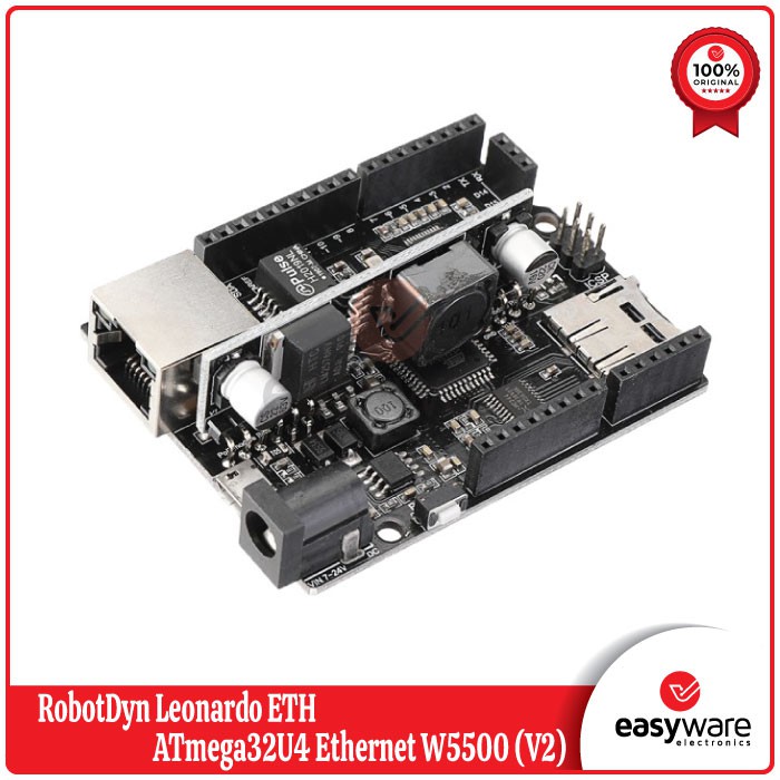 RobotDyn Leonardo ETH, ATmega32U4 Ethernet W5500 (V2) - No PoE