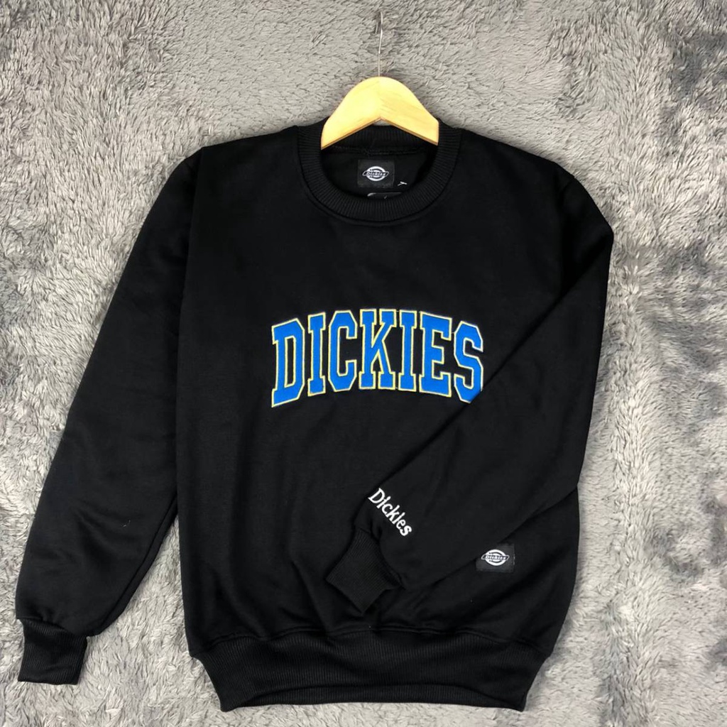 Crewneck Dickies Embroid Logo Basic Unisex Premium - Full Tag Bordir - Jaket Dickies - Hoodie Dickies -