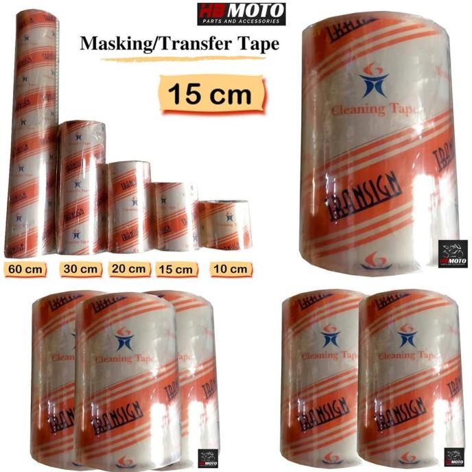 

Masking Tape Transign 15 Cm / Transfer Tape Cutting Sticker Transign Termurah