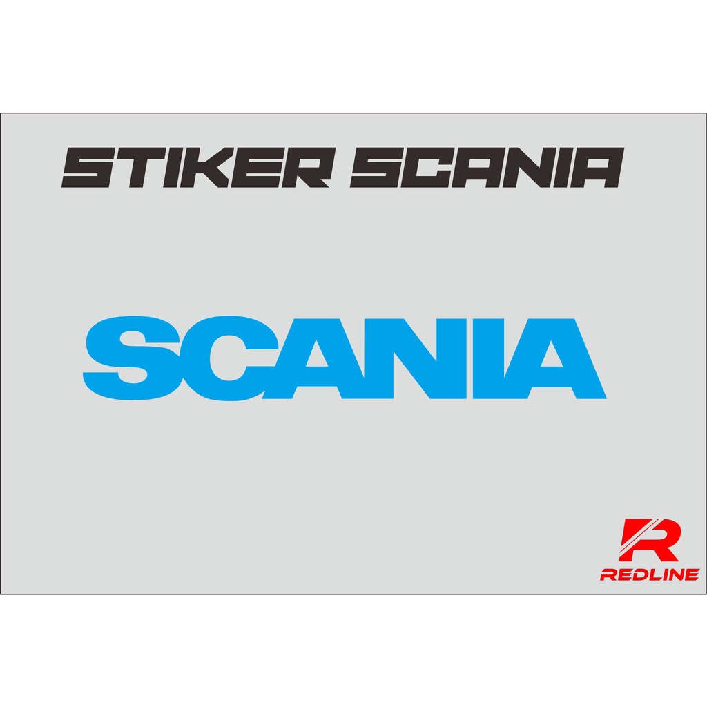STIKER SCANIA CUTTING BAHAN REFLEKTIF