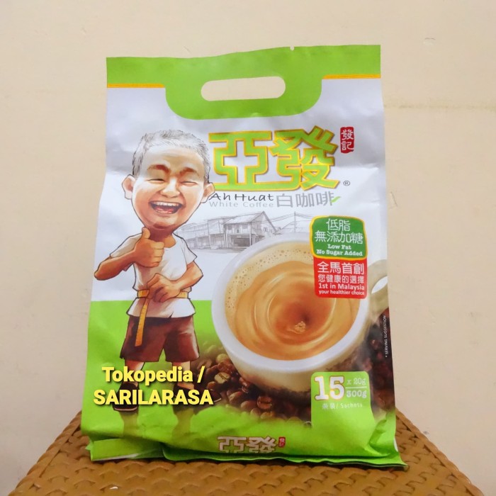 

PROMO Eceran TERMURAH!! Ah Huat White Coffee LOW FAT NO SUGAR ADDED