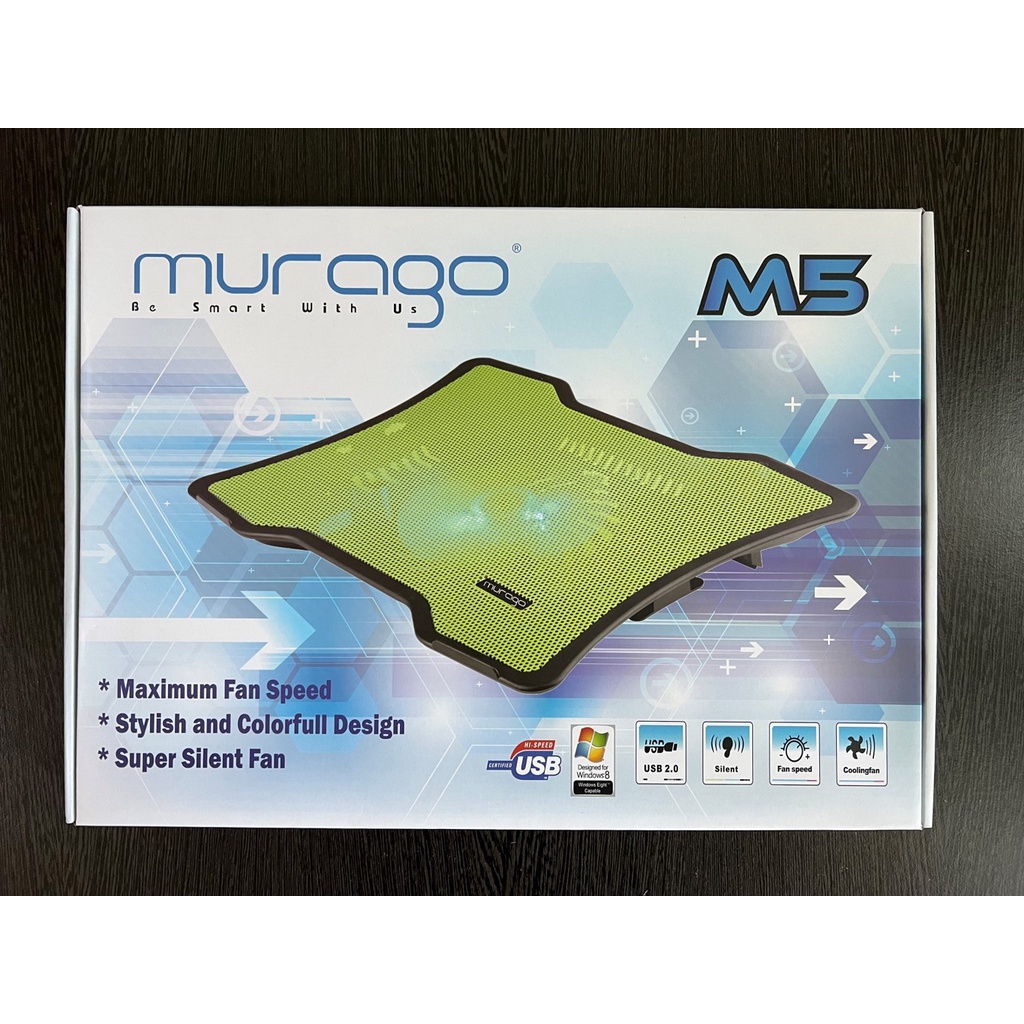 Cooling Pad Laptop Murago M5 Kipas Fan Pendingin Notebook