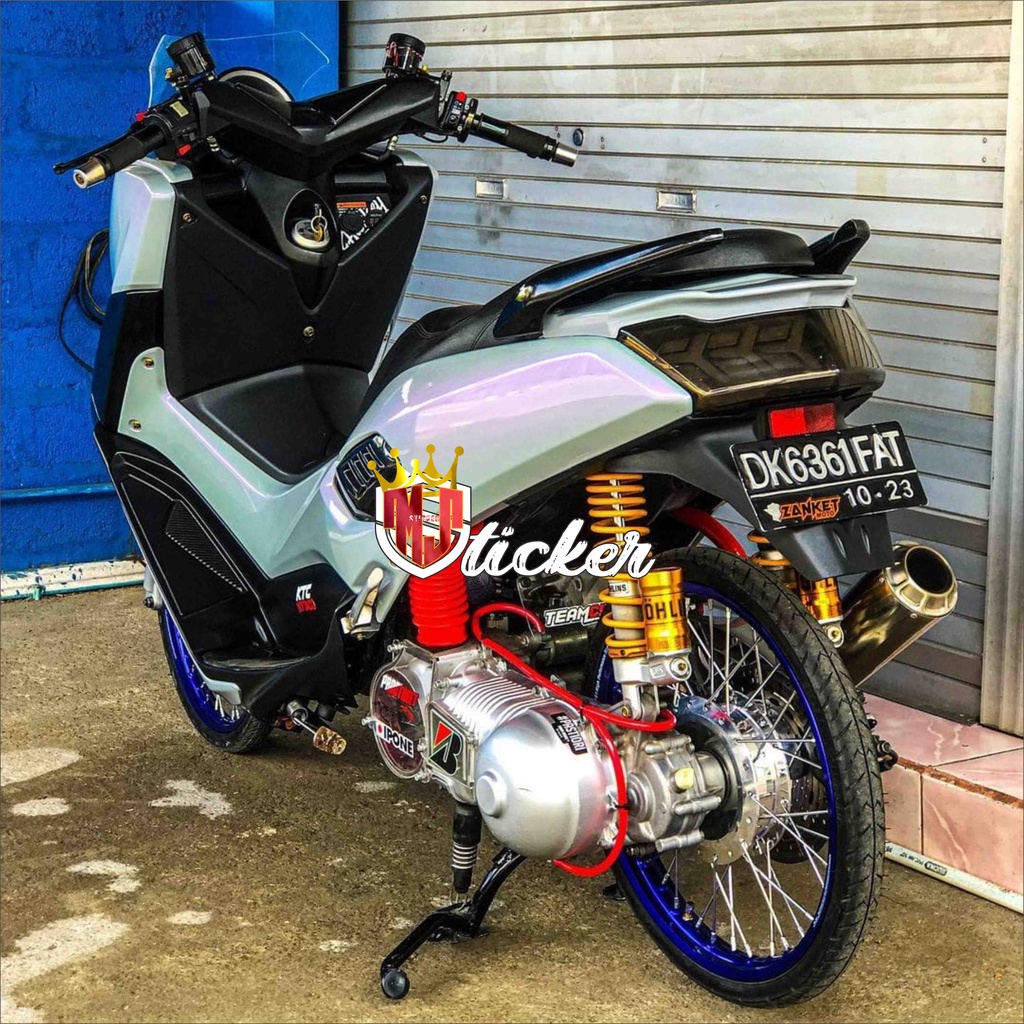 Stiker Putih Mutiara Skotlet Putih Mutiara L50cm Skotlet Bunglon Scotlet Putih Glossy