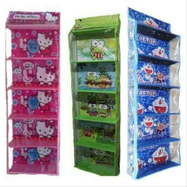Rak Tas Gantung Resleting Hanger Bag Zipper Motif Karakter Rak Tas Gantung Resleting Hanger Bag Zipper Motif Karakter